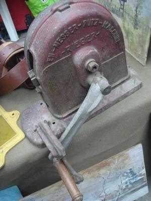 Alexanderwerk RIEGER EN-MESSER-PUTZ-Maschine SCHMIRGEL Einwurf Vintage