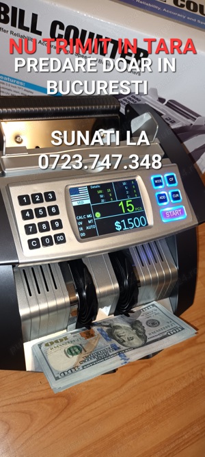 Masina numarat bani lei euro dolari NOUA SIGILATA BANCI EXCHANGE Amanet nunti afaceri - imagine 4