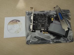 Adaptor Logilink 2 x serial + 1 x paralel pe PCIe, nou - imagine 1