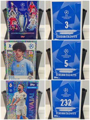 Stickere Topps Uefa Champions League 2024 25 foil si shiny
