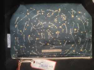 Cavallini & Co. Zip Pouch Bag Constellations Design Astrology Zodiac