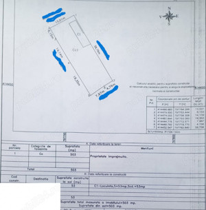 E3 - TEREN INTRAVILAN 503 MP ,DESCHIDERE 13 ML, UTILITATI PE TEREN - imagine 2