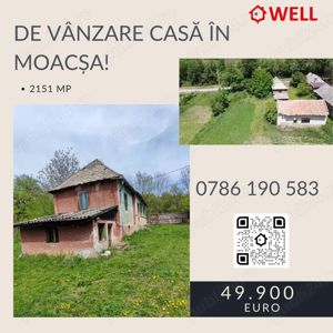 De vânzare teren intravilan + casă în Moacșa! - imagine 1