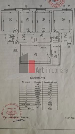 Apartament 4 camere TITAN in H-uri  cu centrala Urgent! - imagine 15