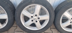Jante 5x112 Mercedes cu anvelope de vara 205 55 16 - imagine 3