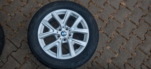 Jante BMW 5x120 cu anvelope de iarna Bridgestone Blizzak 205 60 17 - imagine 1