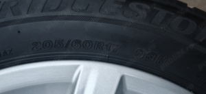 Jante BMW 5x120 cu anvelope de iarna Bridgestone Blizzak 205 60 17 - imagine 9