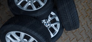 Jante BMW 5x120 cu anvelope de iarna Bridgestone Blizzak 205 60 17 - imagine 10