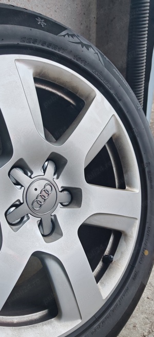 Jante Audi 5x112 cu anvelope de iarna 225/55/17 - imagine 3
