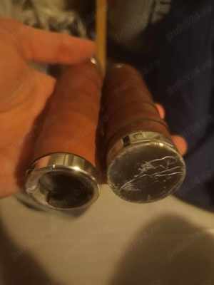 Mansoane bicicleta Bike Leather Grip - imagine 2