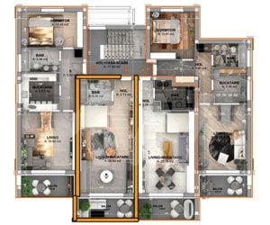 Apartament cu 1 Cameră et.1 - Vila cu design modern în Cristian-Sibiu