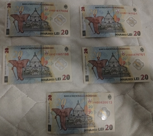 Bancnote 20 Lei Ecaterina Teodorescu Stare Perfecta