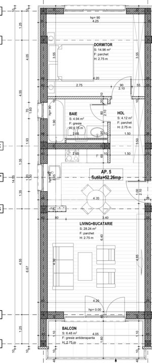 Apartamente cu 2 camere, etaj intermediar, finisaje la alegere. - imagine 12