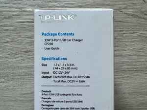 TP-LINK CP230 - Incarcator auto 33W cu 3 porturi USB incarcare rapida - imagine 3