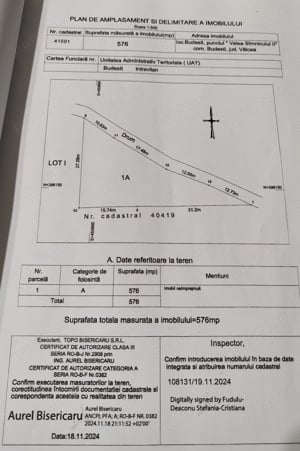 direct propietar vind teren intravilan comuna budesti sat budesti strada aninilor nr.12. - imagine 9