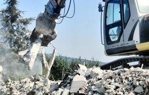 Foarfeca concasor echipament atasabil pe bratul excavator Case, New Holland, Kobelco, JCB, Hitachi - imagine 3