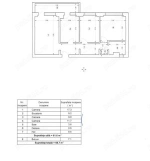 Apartament decomandat 3 camere Tei - Etaj 8 10 - imagine 10