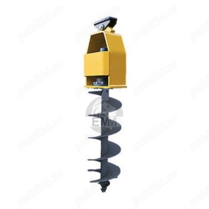 Foreza cu snec elicoidal produs Digga-M3, echipament pentru forat gropi, atasament pentru excavator - imagine 2