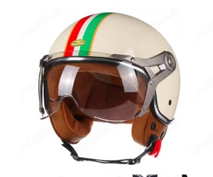 Casca Motorcycle Retro Open Face Vintage