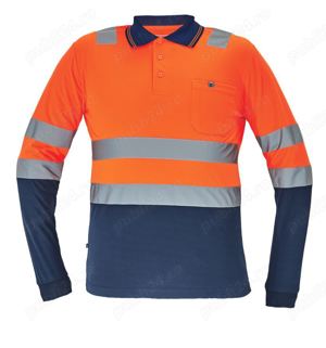 Bluza tricou de vara LEON reflectorizanta mar L