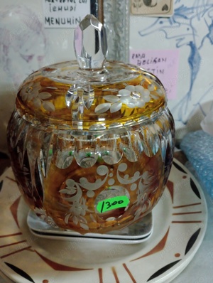 Bol cristal fasetat.