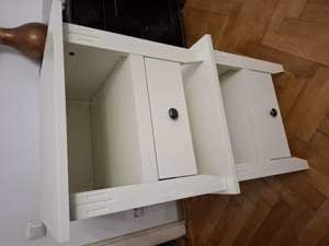 Doua noptiere albe Ikea ca noi 50 x 48 x 45,5cm