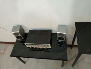 Masa sticla securizata neagra IKEA de cafea, demontabila cu H reglabil, design minimalist - imagine 5