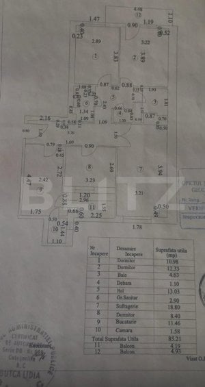 Apartament 4 camere, 85,21mp, zona Calea Bucuresti - imagine 12