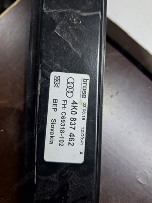 Macara Audi A6 C8 dreapta fata 4K0837462 4K0959802 - imagine 3