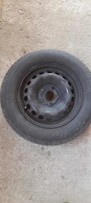 4 jante tabla 15inch originale renault cu cauciucuri vara 205/65/R15 - imagine 2