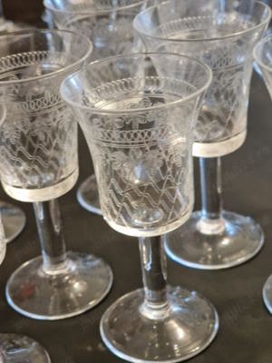 Set Pahare,Baccarat Din Cristal Incizat, Pentru 12 Persoane, Format Din 36 De Pahare, Cca. 1870-1920