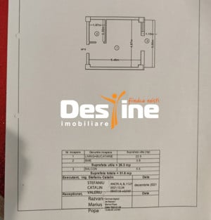 Apartament 1 cameră 32 Mp mobilat+utilat - Galata Platou - imagine 6