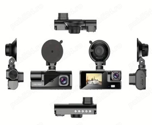 Cameră de bord HD cu 2 camere + card de 32 GB