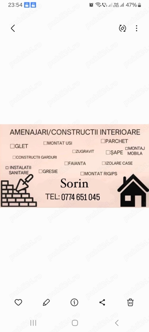 executam lucrări de construcții 