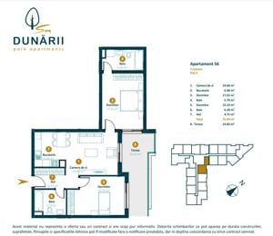 Apartament 3 camere nou direct de la dezvoltator strada Dunarii - imagine 2