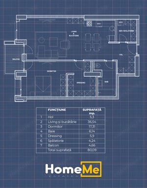 North Avenue by A|B Imobiliare | Pipera | 2 camere | 80 mp | 2025 | prima închiriere | 2 5 - imagine 9