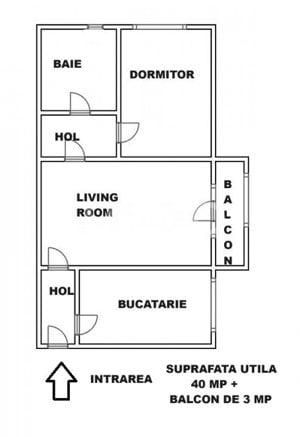 Apartament 2 camere pivinita si balcon de vanzare in Vasile Aaron - imagine 3