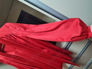 bluza rosie din matase satinata- 48- 52 noua - imagine 2