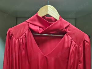 bluza rosie din matase satinata- 48- 52 noua - imagine 4