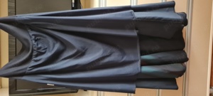 fusta dama bleumarin  din stofa  - imagine 3