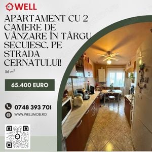 Apartament cu 2 camere de vânzare în Târgu Secuiesc, pe strada Cernatului!