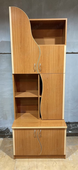 3 buc Corp de Biblioteca cu rafturi si sertar; Dulap cu polite