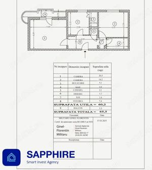 Apartament 2 camere spațios în zona 13 Septembrie, prima închiriere - imagine 11