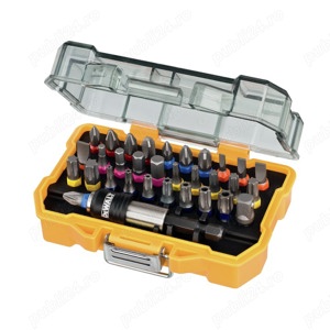 Set 31 biti + adaptor Dewalt DT7969, 25 mm lungime, carcasa cu prindere pe curea - imagine 2