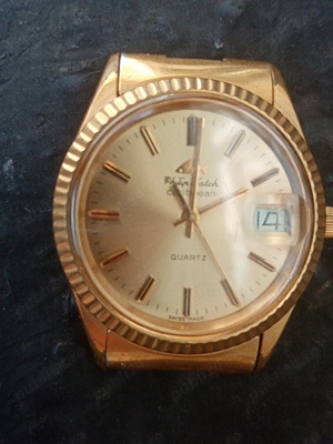 Ceas barbatesc,placat aur (Swiss) Philip Watch Caribeean - imagine 2