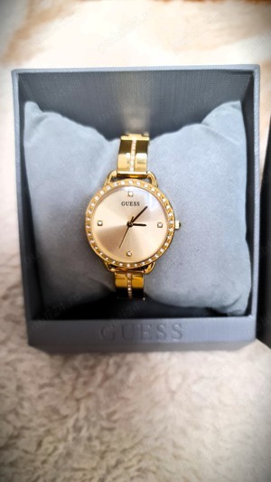 Ceas Guess GD BELLINI decorat cu cristale, Auriu - Nou !!