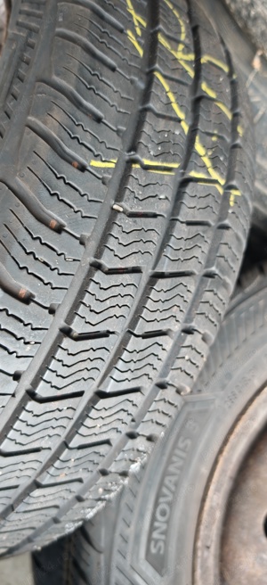 Jante tabla vw Sharan cu anvelope de iarna 195/60 R16 C Barum - imagine 4