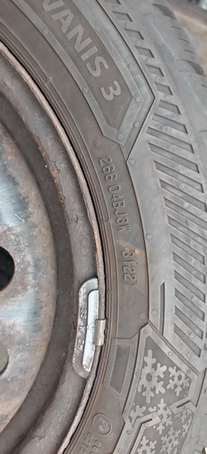 Jante tabla vw Sharan cu anvelope de iarna 195/60 R16 C Barum - imagine 3