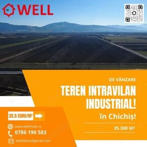 Teren intravilan industrial de vânzare în Chichiș!