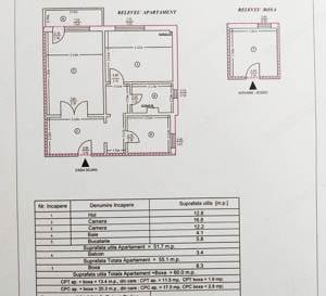 Apartament 2 camere mobilat,boxa,loc parcare,uscatorie intabulata, zona Tic-Tac - imagine 17